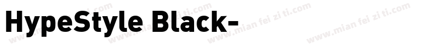 HypeStyle Black字体转换